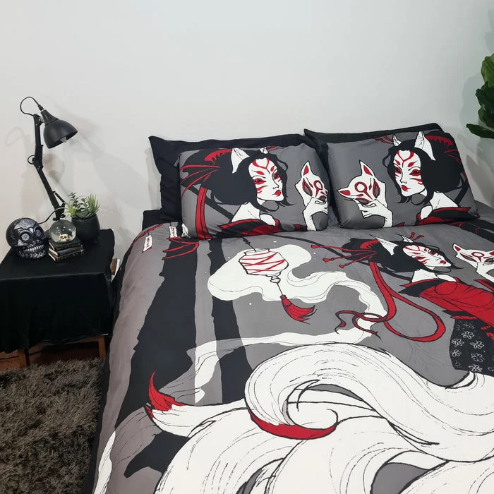 Promo ๐ HELLS BLANKETS Anime & Manga Kitsune Horrors | QUEEN QUILT SET ๐คฉ 5 Promo ๐ HELLS BLANKETS Anime & Manga Kitsune Horrors | QUEEN QUILT SET ๐คฉ - Image 3