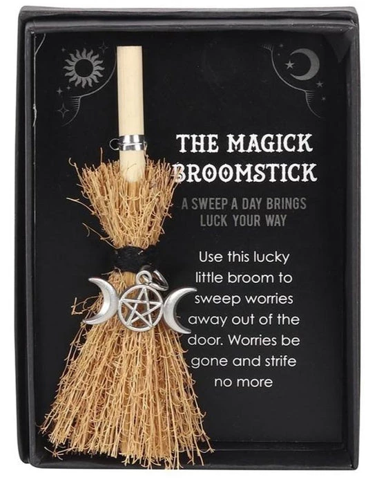Best Sale 😀 GOTHIC GIFTS Gothic Homewares Triple Moon | MINI MAGICK BROOMSTICK ⌛ 3 Best Sale 😀 GOTHIC GIFTS Gothic Homewares Triple Moon | MINI MAGICK BROOMSTICK ⌛