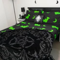 Best Sale 🛒 HELLS BLANKETS Bats Creature Of The Night [Toxic] | SUPER KING QUILT SET** 🎉 -DECOR Sales Store Hells Blankets Creatureofthenight 06 ebb03621 090f 4d51 b9e0 2f00a64305b5 700x700