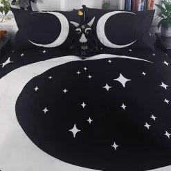 Deals 😍 HELLS BLANKETS The Moon Luna Magick | KING QUILT SET 😉