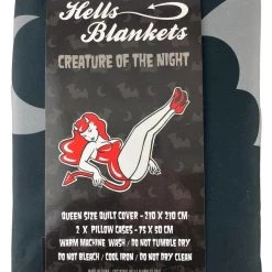 Budget 🧨 HELLS BLANKETS Bats Creature Of The Night | QUEEN QUILT SET 🥰 -DECOR Sales Store Hells Blankets creature of the night queen 700x700