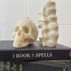 Brand new ❤️ THE BLACKENED TEETH Gothic Homewares Spine [Ivory] | SCENTED CANDLE ⌛ -DECOR Sales Store IMG 5905 124567ea d369 4060 a9f9 e78059209555 700x700