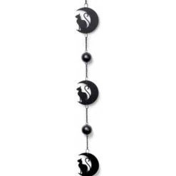 Buy 🎁 ALCHEMY GOTHIC Cats Black Cat And Moon | HANGING DECORATION 🔔