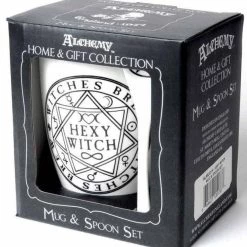 Best Sale 😀 ALCHEMY GOTHIC Gothic Homewares Hexy Witch | MUG AND SPOON SET* 🌟 -DECOR Sales Store alchemy gothic hexy witch mug and spoon set 2 8de1bf28 c3c1 4b9b 9da4 152cfc529d0d 700x700