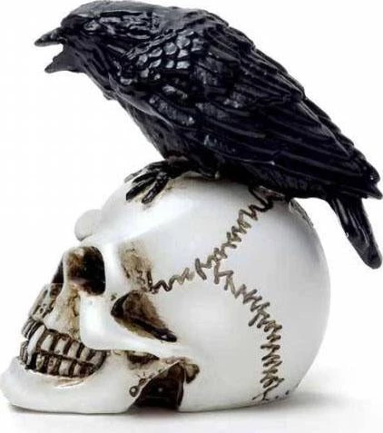 New 🛒 ALCHEMY GOTHIC Gothic Homewares Raven Skull | MINIATURE ✨ 4 New 🛒 ALCHEMY GOTHIC Gothic Homewares Raven Skull | MINIATURE ✨ - Image 2