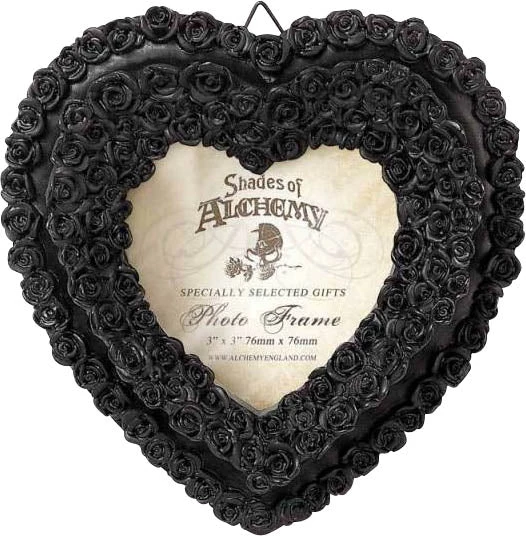 Flash Sale π ALCHEMY GOTHIC Gothic Homewares Small Black Rose Heart | PHOTO FRAME β 3 Flash Sale π ALCHEMY GOTHIC Gothic Homewares Small Black Rose Heart | PHOTO FRAME β