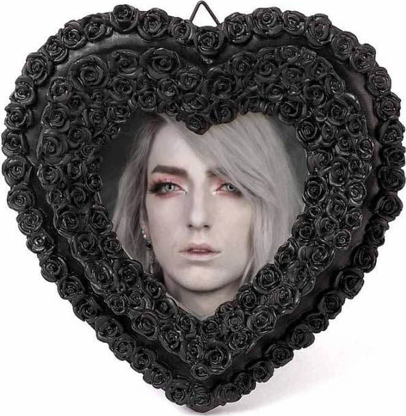 Flash Sale π ALCHEMY GOTHIC Gothic Homewares Small Black Rose Heart | PHOTO FRAME β 4 Flash Sale π ALCHEMY GOTHIC Gothic Homewares Small Black Rose Heart | PHOTO FRAME β - Image 2