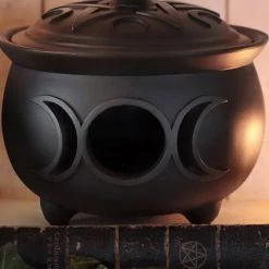 Flash Sale ✨ ALCHEMY GOTHIC Gothic Homewares Triple Moon | CAULDRON POT* 🔔