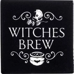 Coupon โ ALCHEMY GOTHIC Gothic Homewares Witches Brew | CERAMIC COASTER ๐