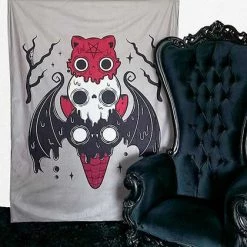 Discount ✔️ BESERK CRYPT Bats I Scream Parlour | TAPESTRY BLANKET ⌛ -DECOR Sales Store beserk crypt i scream parlour printed tapestry 01 bb40904e f0cd 429b 98b9 32b435ec57e2 700x700