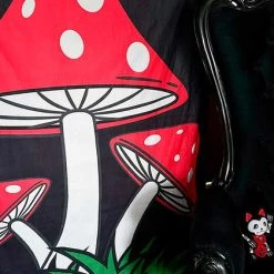 Promo 🎉 BESERK CRYPT Gothic Homewares Mushroom | TAPESTRY BLANKET 🌟