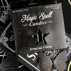 Discount 🎉 MAGIC SPELL CANDLES Gothic Homewares Eternal Flame [Black] | SPELL CANDLE ✨