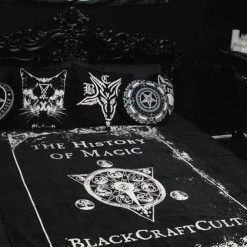 Outlet ⭐ BLACKCRAFT Gothic Homewares History Of Magic | THROW BLANKET* 🔔