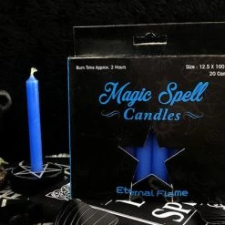 Brand new 😍 MAGIC SPELL CANDLES Gothic Homewares Eternal Flame [Light Blue] | SPELL CANDLE 👍 -DECOR Sales Store blue 700x700
