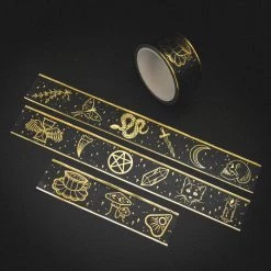 Cheap ❤️ ECTOGASM All Witchy Washi [Black/Gold] | TAPE 🛒 -DECOR Sales Store ectogasm witchy washi black gold tape 4 087e9bb3 b639 4b47 ad47 c06cff649b83 700x700