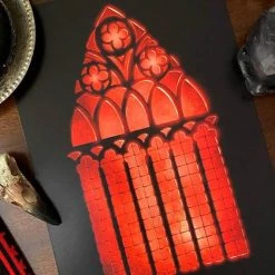 Promo 🔔 GHOSTS OF OCTOBER Gothic Homewares Cathedral Window [A5] | PRINT 🌟 -DECOR Sales Store ghosts of october cathedral window a5 print 2 db49eeee 448b 43ec b592 79f88271950a 700x700