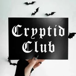 New 😀 GHOSTS OF OCTOBER Gothic Homewares Cryptid Club [A5] | PRINT 😍