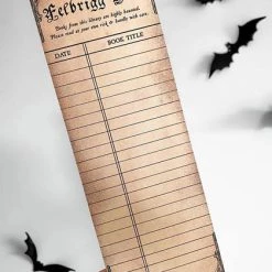 Coupon 🤩 GHOSTS OF OCTOBER 💀 Halloween Haunted [Vintage] | LIBRARY CARD BOOKMARK 😉 -DECOR Sales Store ghosts of october gothic haunted library card bookmark 2 8291e487 41f4 47df a44c ed5d52cc8494 700x700