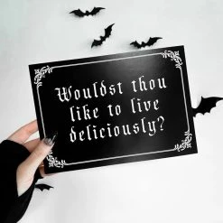 Coupon 😍 GHOSTS OF OCTOBER Gothic Homewares Live Deliciously [A5] | PRINT 👍 -DECOR Sales Store ghosts of october live deliciously a5 print 1 e8a324ee 29ca 4824 8d7b cdbabf4f969c 700x700