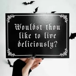 Coupon 😍 GHOSTS OF OCTOBER Gothic Homewares Live Deliciously [A5] | PRINT 👍