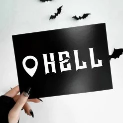 Brand new 😀 GHOSTS OF OCTOBER Gothic Homewares Location: Hell [A5] | PRINT 🔥