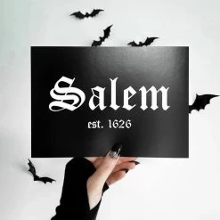 New 🤩 GHOSTS OF OCTOBER Gothic Homewares Salem Est. 1626 [A5] | PRINT ❤️
