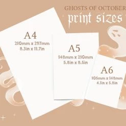 Coupon 👍 GHOSTS OF OCTOBER 💀 Halloween Spooky Tea [A5] | PRINT ✨ -DECOR Sales Store ghosts of october spooky tea a5 print 4 64baeae9 3461 4772 a17e c9af2d838ee3 700x700