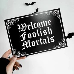 Deals 🛒 GHOSTS OF OCTOBER Gothic Homewares Welcome Foolish Mortals [A5] | PRINT 💯 -DECOR Sales Store ghosts of october welcome foolish mortals a5 print 1 84234654 aa34 45b2 ada4 8e57b66c5412 700x700