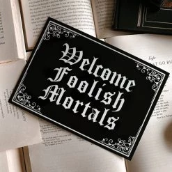 Deals 🛒 GHOSTS OF OCTOBER Gothic Homewares Welcome Foolish Mortals [A5] | PRINT 💯 -DECOR Sales Store ghosts of october welcome foolish mortals a5 print 3 6b5d2079 3a2b 4805 b2b3 362aac944291 700x700