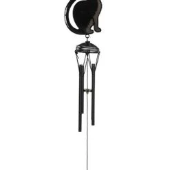 New 😀 GOTHIC GIFTS Cats Black Cat Profile | WINDCHIME 😉