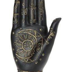 New 🥰 GOTHIC GIFTS The Moon Black/Gold | PALMISTRY HAND 😉