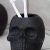 New 😉 GOTHIC GIFTS Gothic Homewares Black Skull | TOOTHBRUSH HOLDER 🛒