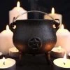 Deals 🎉 GOTHIC GIFTS Gothic Homewares Pentagram [7cm] | CAST IRON CAULDRON 💯