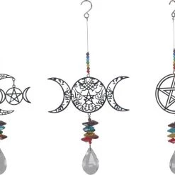 Best Sale 🎁 GOTHIC GIFTS The Moon Crystal Lasercut Wiccan | SUNCATCHER 🛒