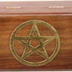 Promo 🎉 GOTHIC GIFTS Pentacles & Pentagrams Gold Pentagram | WOODEN TRINKET BOX 🎁 -DECOR Sales Store gothic gifts gold pentagram wooden trinket box 4 bc8886be ca1d 4471 b8f6 b9370d042aae 700x700