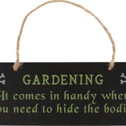 Hot Sale ⌛ GOTHIC GIFTS All Gardening Comes In Handy | HANGING SIGN 👍