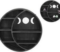 Hot Sale 👍 GOTHIC GIFTS Gothic Homewares Round Triple Moon | HANGING SHELF 🎁 -DECOR Sales Store gothic gifts hanging black mdf tripple moon shelf 4 dd76dfbf e93b 47c6 b714 07ae6d416daf 700x700