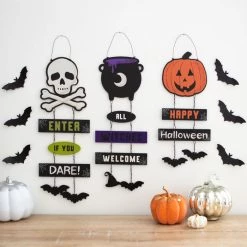 Hot Sale 🔥 GOTHIC GIFTS Bats Happy 🦇 Halloween Pumpkin | CHAIN SIGN 🧨 -DECOR Sales Store gothic gifts happy halloween pumpkin chain sign 3 469df9bd 6637 47aa 8cb6 8546d289077b 700x700
