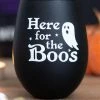 Deals 😀 GOTHIC GIFTS Ghosts Here For The Boos | STEMLESS GLASS 😍
