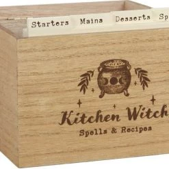 Hot Sale 🤩 GOTHIC GIFTS All Kitchen Witch | WOODEN RECIPE BOX` 💯 -DECOR Sales Store gothic gifts kitchen witch wooden recipe box 2 3ad52777 cb87 4c9b b354 6945731f5d88 700x700