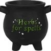 Cheapest 🎁 GOTHIC GIFTS All Herbs For Spells [Large] | CAULDRON PLANT POT 😀 -DECOR Sales Store gothic gifts large herbs for spells cauldron plant pot 1 5d091c1e 8ad3 46d2 ba42 31319b3d8559 700x700
