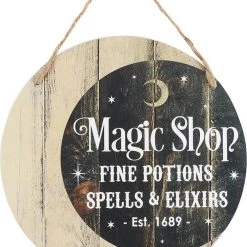 Coupon 🥰 GOTHIC GIFTS Gothic Homewares Magic Shop | HANGING SIGN 🧨
