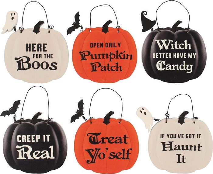 Promo 🤩 GOTHIC GIFTS Bats Mini Pumpkin | HANGING SIGNS ✨ 3 Promo 🤩 GOTHIC GIFTS Bats Mini Pumpkin | HANGING SIGNS ✨