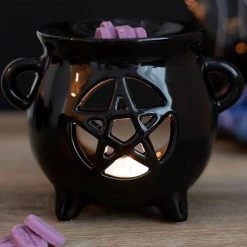 Coupon 😀 GOTHIC GIFTS Gothic Homewares Pentagram Cauldron | OIL BURNER ⭐