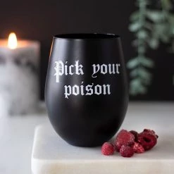Top 10 🛒 GOTHIC GIFTS Gothic Homewares Pick Your Poison | STEMLESS WINE GLASS 😉 -DECOR Sales Store gothic gifts pick your poison stemless wine glass 4 3d6198b3 0ce4 4e82 adbf 299455233f3d 700x700