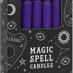 Best Pirce 💯 MAGIC SPELL CANDLES Gothic Homewares Purple Prosperity Spell | CANDLES [PACK OF 12] 💯