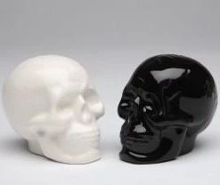 Best Sale 😍 GOTHIC GIFTS Gothic Homewares Skulls [Black And White] | SALT AND PEPPER SHAKER SET ⌛ -DECOR Sales Store gothic gifts skull salt pepper shaker set 1 8011905e df92 440f 883d ef4feb7f32ef 700x700