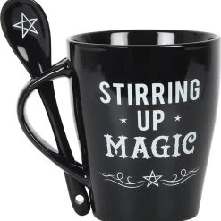 Top 10 ⌛ GOTHIC GIFTS Gothic Homewares Stirring Up Magic Black | MUG AND SPOON SET 🧨 -DECOR Sales Store gothic gifts stirring up magic black mug and spoon set 1 742c0beb a507 47b1 99fd 564949813635 700x700