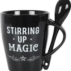 Top 10 ⌛ GOTHIC GIFTS Gothic Homewares Stirring Up Magic Black | MUG AND SPOON SET 🧨 -DECOR Sales Store gothic gifts stirring up magic black mug and spoon set 2 b4cd9735 e7d6 47ec 83a6 4c495b39f4e0 700x700