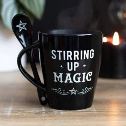Top 10 ⌛ GOTHIC GIFTS Gothic Homewares Stirring Up Magic Black | MUG AND SPOON SET 🧨 -DECOR Sales Store gothic gifts stirring up magic black mug and spoon set 5 1ef0f632 50ed 457e 9ae7 b067ff363bac 700x700